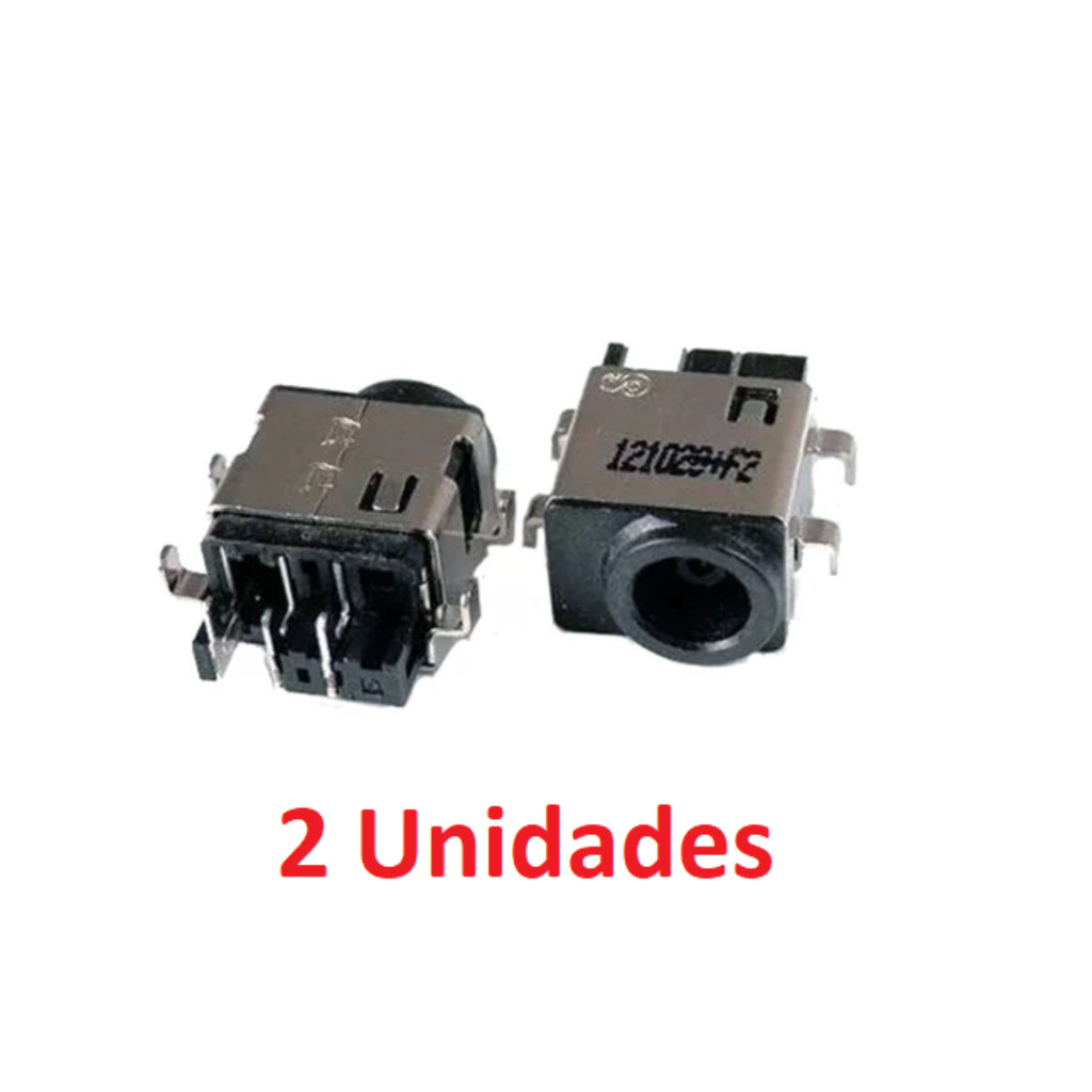 2 x Conector Carga Compatível Samsung Rv411 Rv415 Rv419 Rv420 Rv510 Dcj52 NP450R4V NP450R5U NP450R5V Nprv411 bd4 Power
