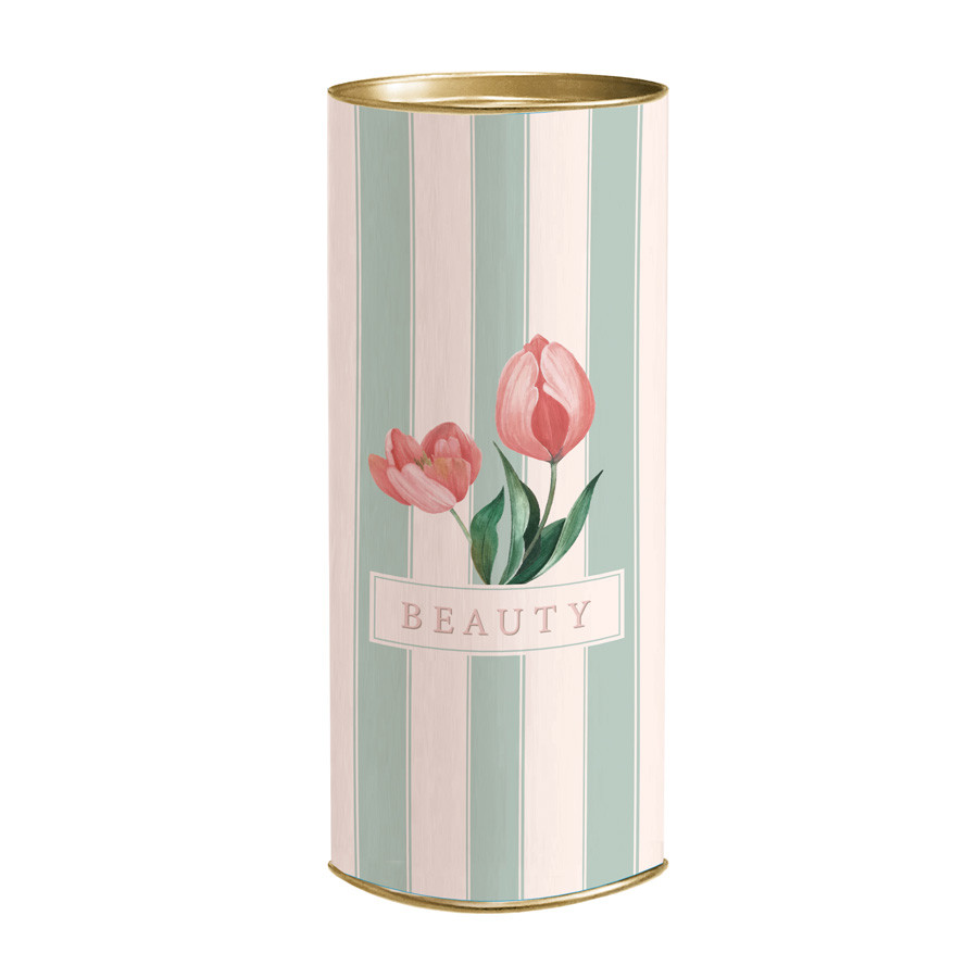 Lata para Presente Rígida - Beauty Tulips - 1 unidade - Cromus - Rizzo em Oferta na Shopee