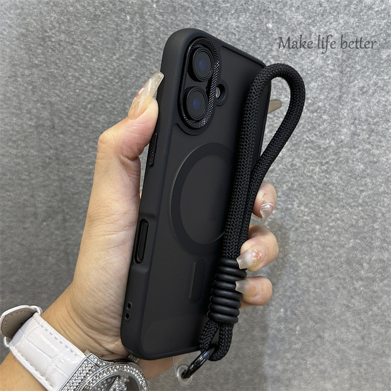 Capa De Telefone Fosca Magnética Simples Desert Gold Adequada Para IPhone 12 13 14 15 16 Pro Max Plus Protetora De Mater