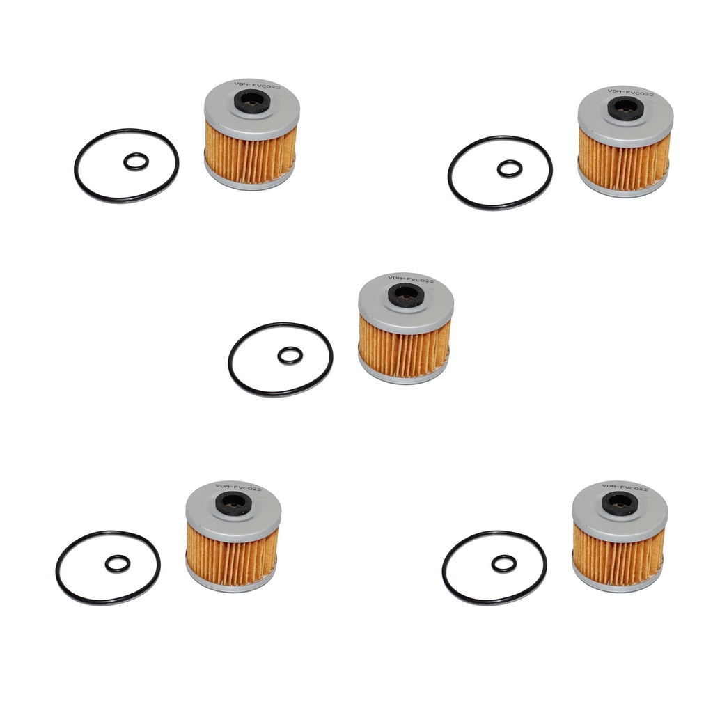 Kit 5 Filtros Óleo Cb 300 Nx 400 Falcon Cb 250 Twister Xre 300 Sahara Fourtrax Xlx 250 Xr250 Tornado