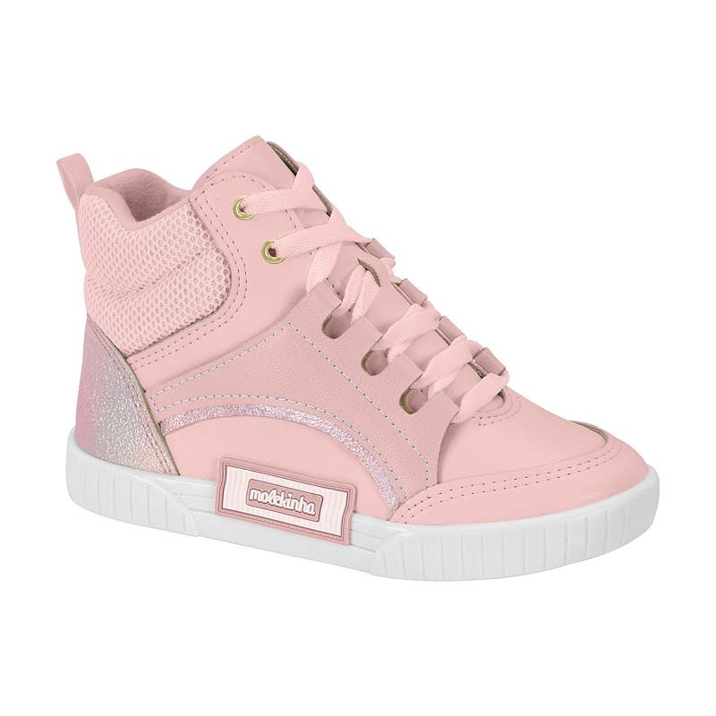 Tênis Botinha Infantil Meninas Molekinha Casual Original Cano Alto Confortável Estiloso Lançamento