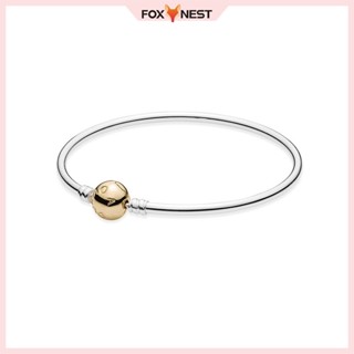 Momentos Bracelete Dourada (Com Revestimento De Prata) Encantos De Bricolage + Bolsa De Veludo