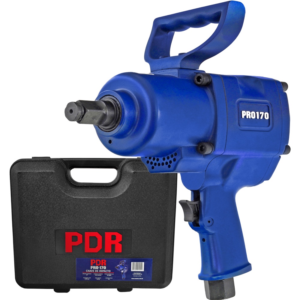 Chave de Impacto Pneumatica Profissional Para Oficina Mecanica PRO-170 Encaixe 3/4 90psi PDR