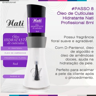 Óleo Hidratante de Cutículas Nati 8ml em Oferta na Shopee