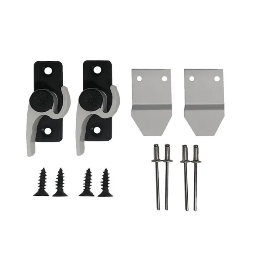 KIT 02 FECHOS JAPONES CARACOL TRINCO  751 D/E **CINZA FOSCO** JANELA PORTA L-16/25