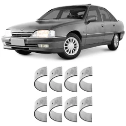 Bronzinas Casquilho Biela 0.25 Blazer S10 Omega Monza 1.8 2.0 2.4 8V 86 a 2016 SBB1313 Metal Leve