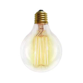 Lâmpada filamento de carbono Taschibra G80 40w 127v amarela