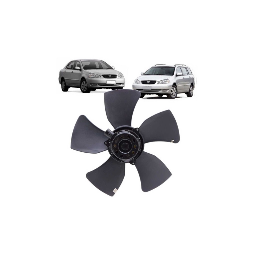 ELETROVENTILADOR TOYOTA COROLLA 2002 - 2008 ( TOYOTA COROLLA FIELDER 2004 - 2008 COM AR ) - BARRA PARTS 1635328150