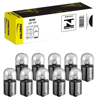 10 Lâmpada Haloway R5w 24v Ba15s 5w 1 Polo Sinalização em Oferta na Shopee