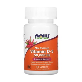 Vitamina D3 50.000 Ui Now Foods 50Caps Softgels