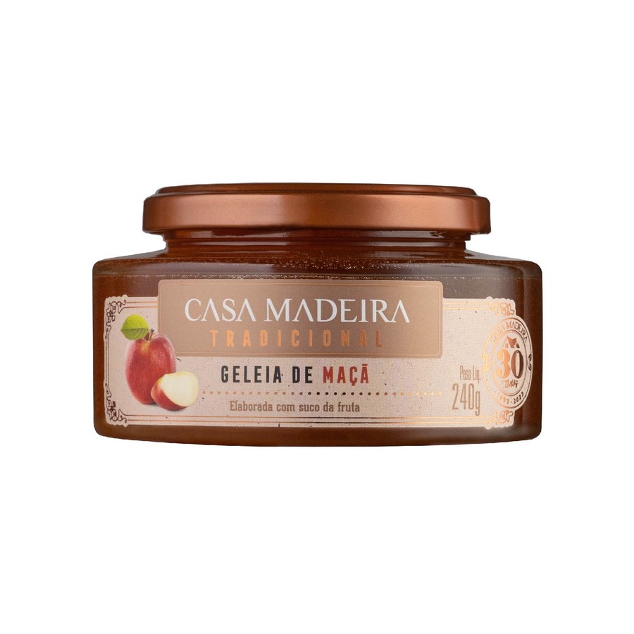 GELEIA GOURMET CASA MADEIRA CASA MADEIRA DE MAÇA 240G em Oferta na Shopee