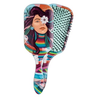 Escova De Cabelo Belliz Raquete Florescer 463 em Oferta na Shopee