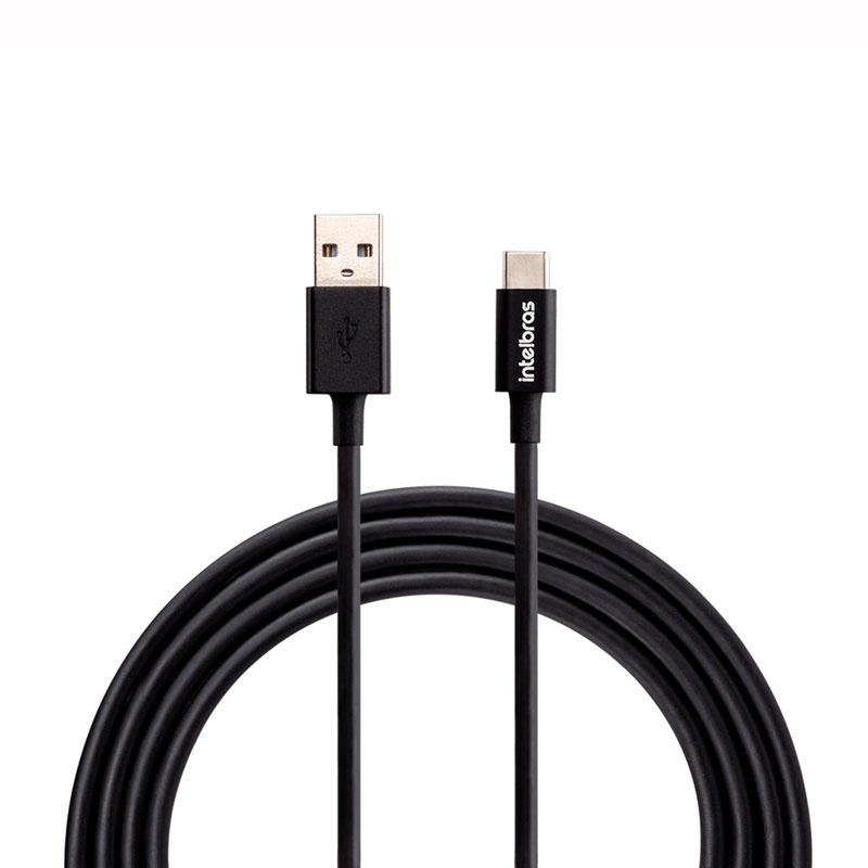 Cabo micro USB PVC Preto 1,2m EUAB12PP Intelbras