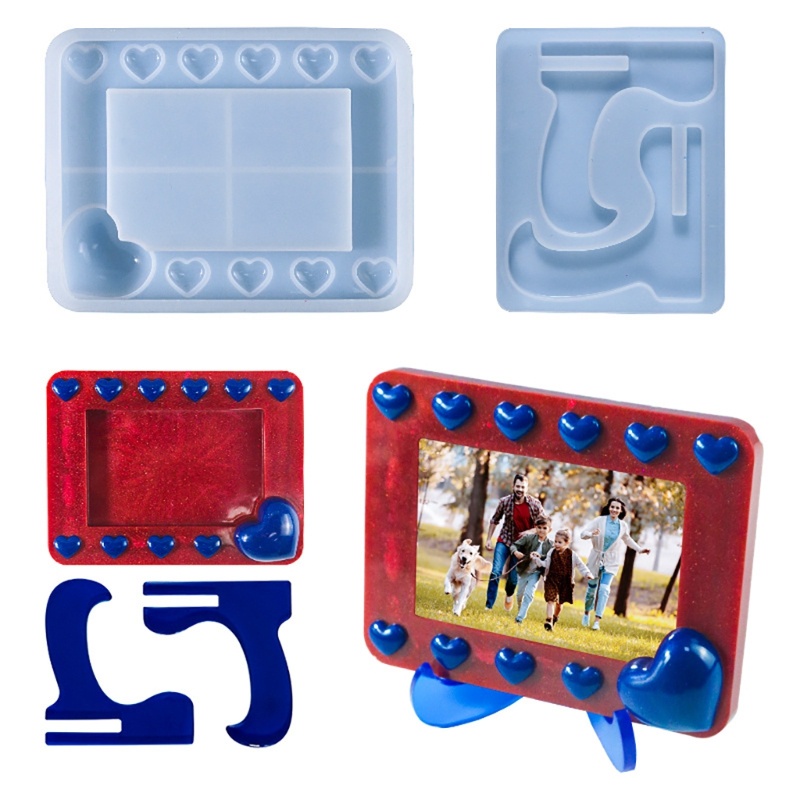 HO Moldes De Silicone Para Moldura De Foto , Resina Epóxi , Argila Imagem , Acessório De Fabricação Manual