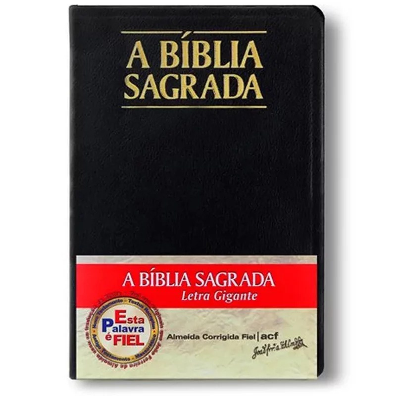 Bíblia Sagrada ACF | Letra Gigante | Luxo | Preta