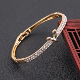 2023 Nova Pulseira Criativa De Zircônio Incrustada Com Diamantes Feminina Da Moda E Simples Requintada