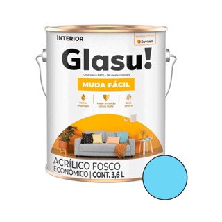 Tinta Glasu Muda Fácil Acrílico Céu Claro Fosco 3,6L - SUVINIL