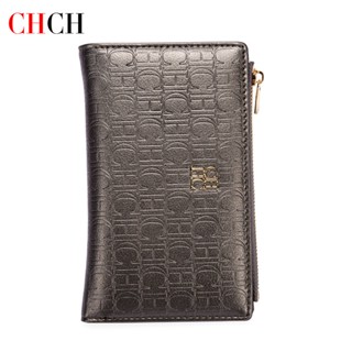 CHCH Moda Carteira Curta Feminina Pequena Quadrada Simples Trifold De Moedas