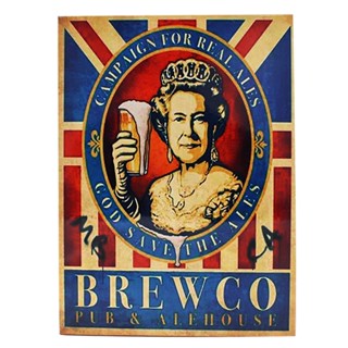 Placa de Metal Brew - Zonacriativa