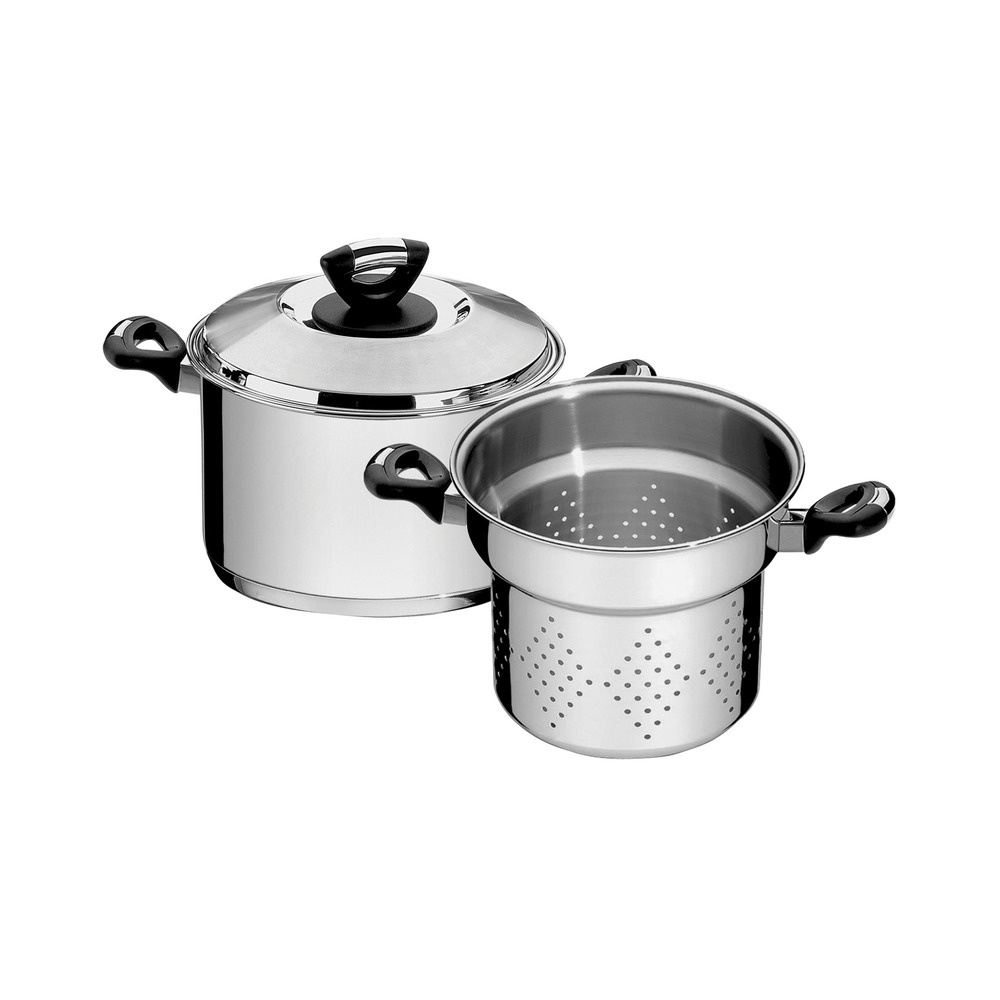 Jogo Cozi-Pasta Tramontina Inox Solar Baquelite 2 Pç
