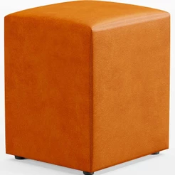 Puff Quadrado Decorativo Sala De Estar L02 Courísimo Whisky - Lyam Decor