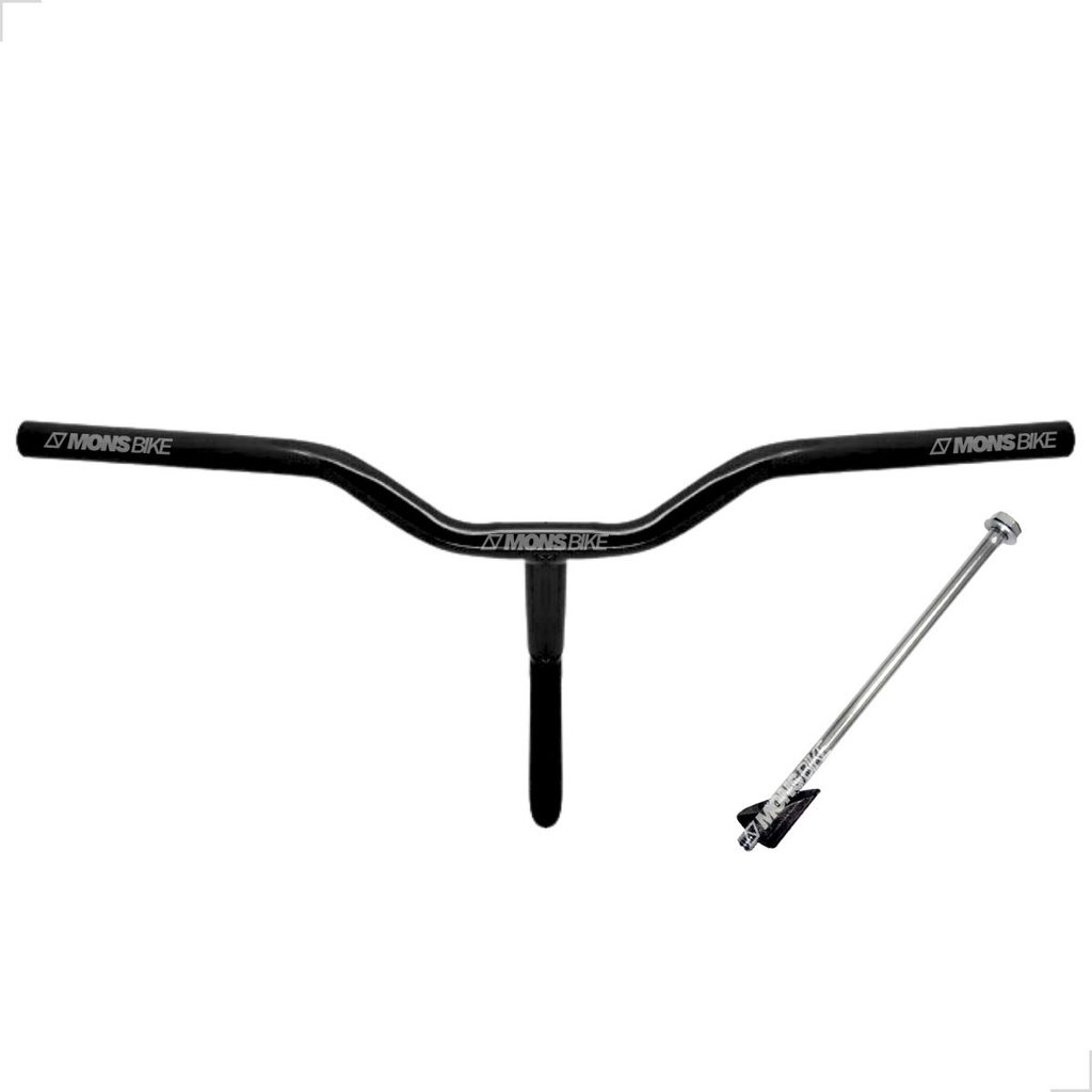 Guidão Bicicleta Bike MTB Aro 24 À 26 Conjugado + Parafuso Expander em Oferta na Shopee