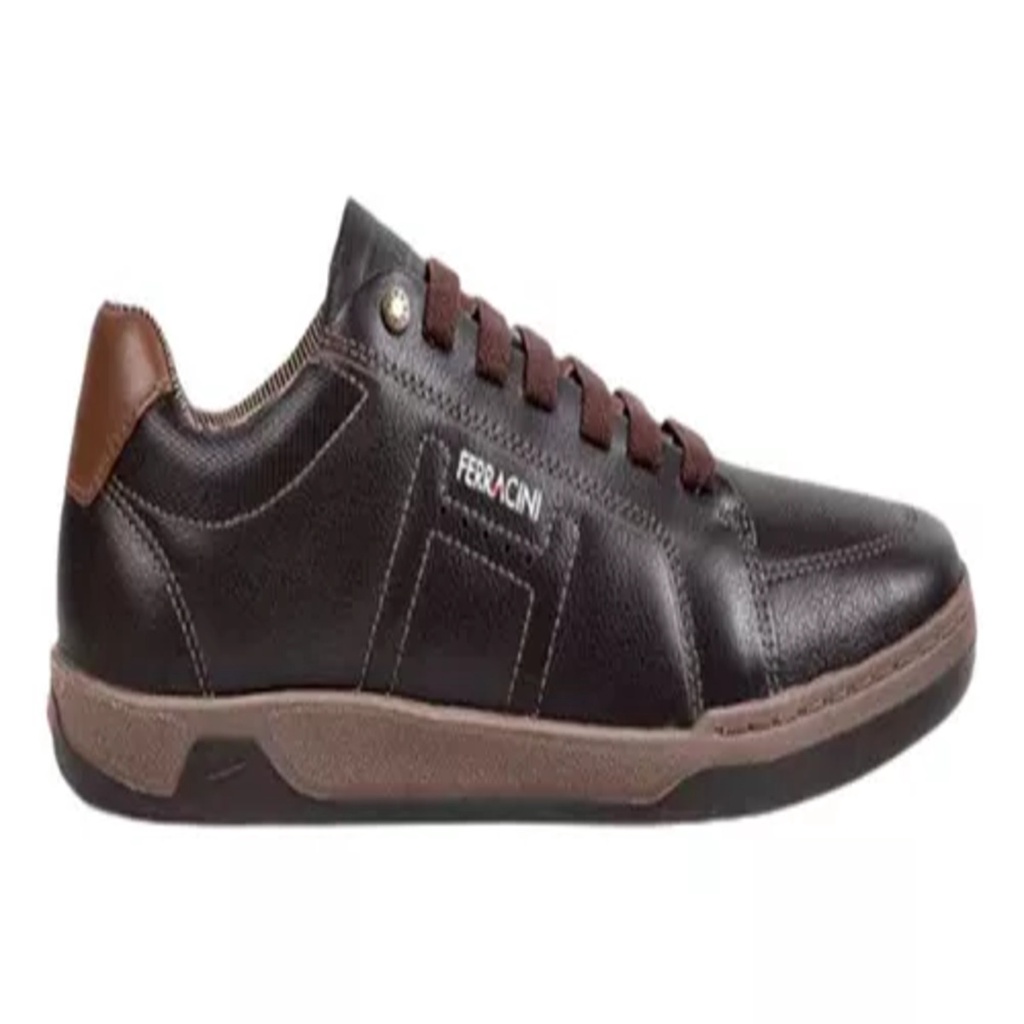 Sapatênis Ferracini Lexus Ba-7048-267C-Masculino-Chocolate