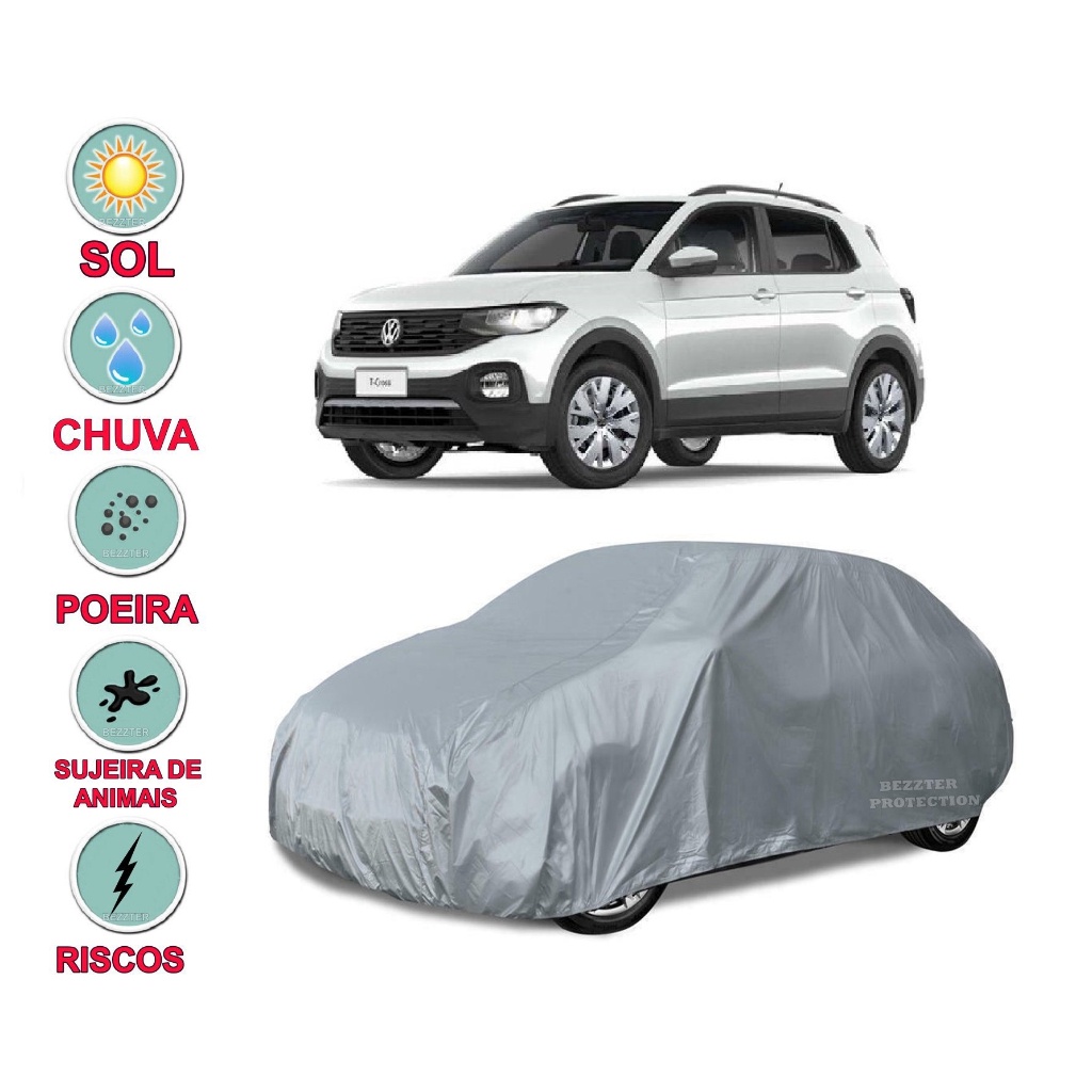 Capa cobrir carro T-Cross 100% Impermeável Proteção Total Bezzter em Oferta na Shopee
