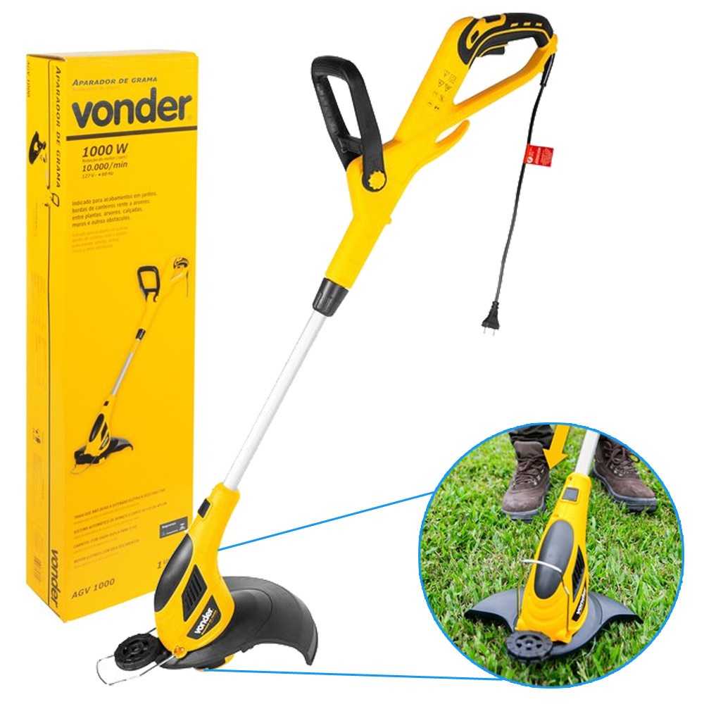 Roçadeira Elétrica Com Fio Vonder 1000W
