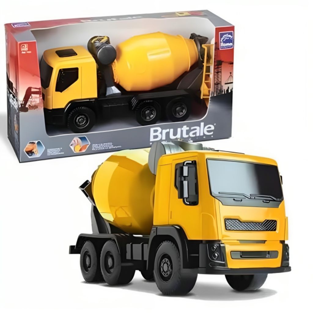 Réplica Caminhão Betoneira Amarelo 1535 - Roma em Oferta na Shopee