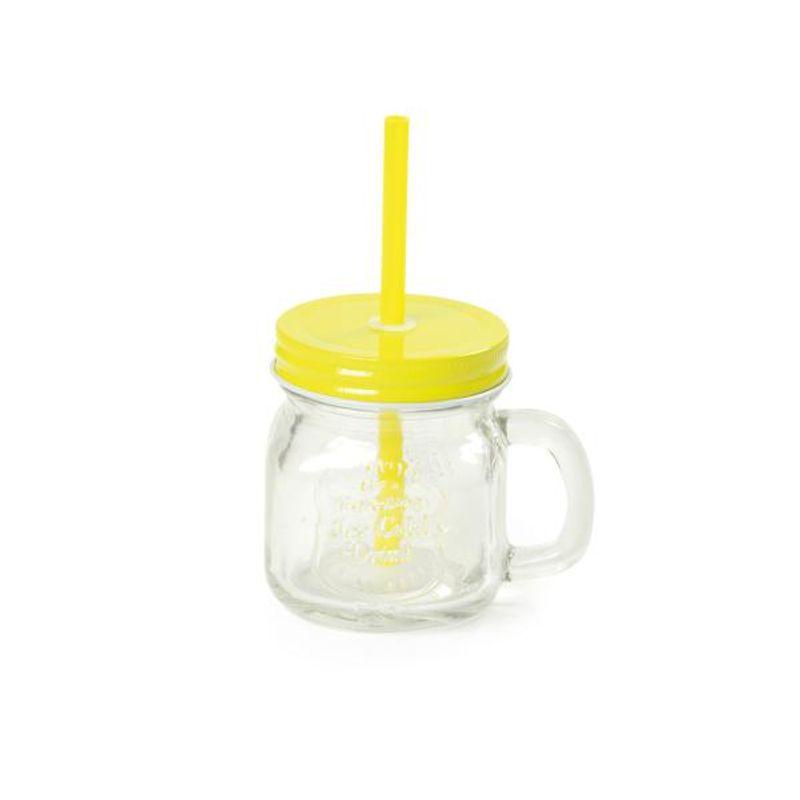Caneca Pequena Amarelo 200ml com Tampa e Canudo Para Refrigerantes Refrescos e Bebidas Quentes em Oferta na Shopee