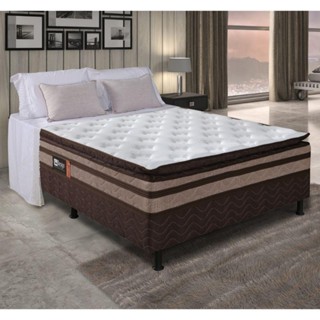 Cama Box Casal Conjugada (138X188) D28 Marrom Bahamas