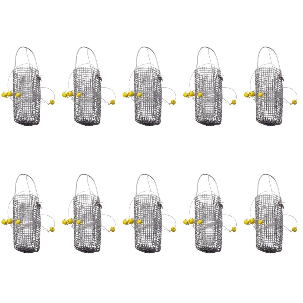 Kit 10pçs Chicotinho P/ Lambari 4 Anzóis + Cestinho Cevador em Oferta na Shopee