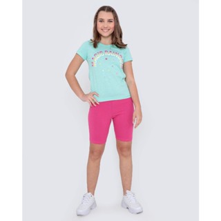 Bermuda Juvenil Lisa Ciclista Rosa