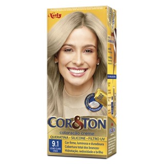 Tintura Creme Cor & Ton Louro Cinza 9.1