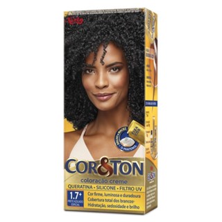 Tintura Creme Cor & Ton Preto Azulado Especial 1.7+