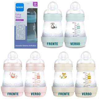 Mamadeira Mam Easy Start 160ml 0 Meses+ Recém Nascido Anticólica Autoesterilizável Diversas Cores - Mam em Oferta na Shopee