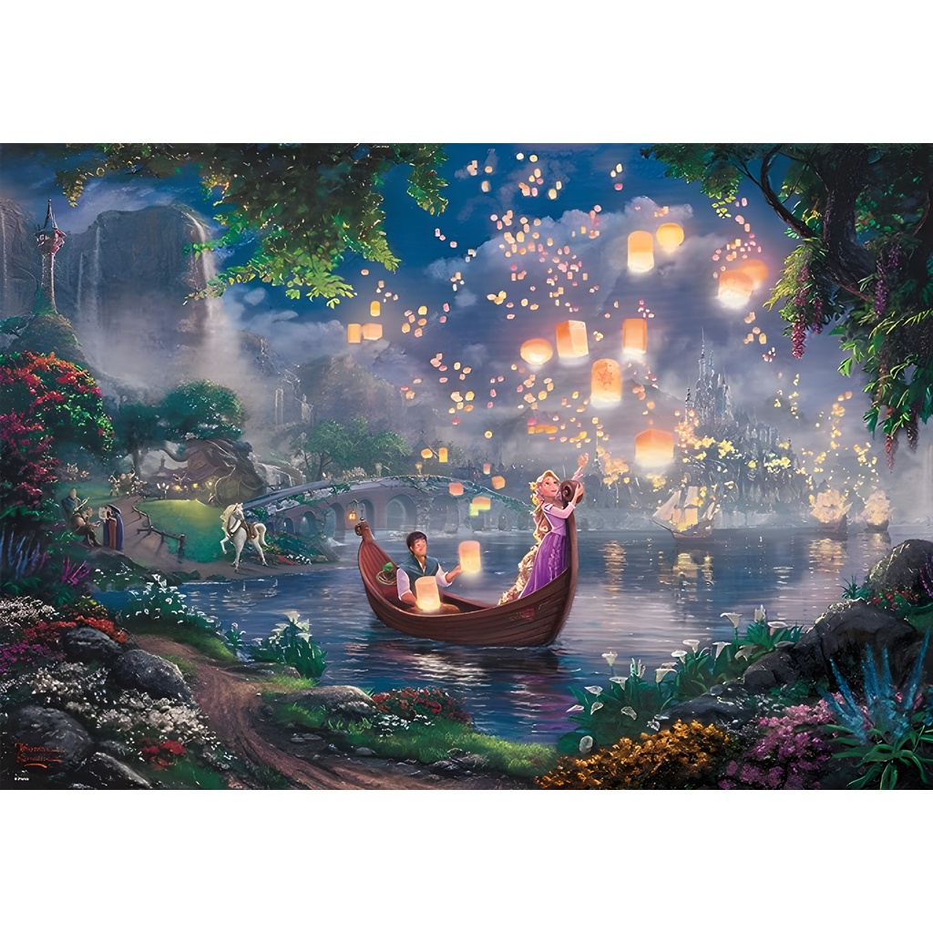 Pintura Com Diamante 5D DIY/Fantasy/Lantern/Needle E Thread/Princess/Castle/Frog Story Picture Decoração De Parede Adesivo Digital em Oferta na Shopee
