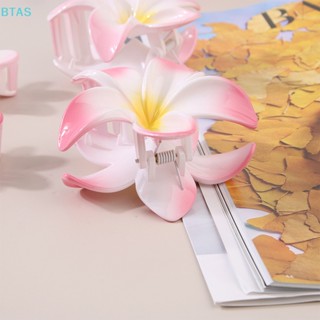 【 BT 】 Clipes De Garra De Plumeria Criativos Vintage Colorful Flower Grab Clip For Women Fashion Hair Accessories Headwear AS