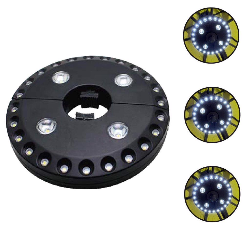 Luminaria 28 Leds para Ombrellone Preto IWLLO28 IMPORTWAY - Home & Living