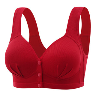 Novo Fechamento Frontal De Tamanho Grande Mamãe Costas Seção Fina Confortável Push Up Bra Glossy Lingerie For Women Sütyen