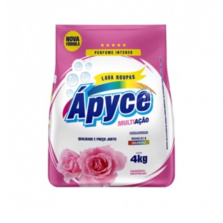 LAVA ROUPAS EM PÓ ÁPYCE MULTIAÇÃO ROSA COM 4KG em Oferta na Shopee