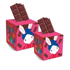 Caixa Pop Up Brilho de Páscoa Rosa - 10 unidades - Cromus Páscoa - Rizzo