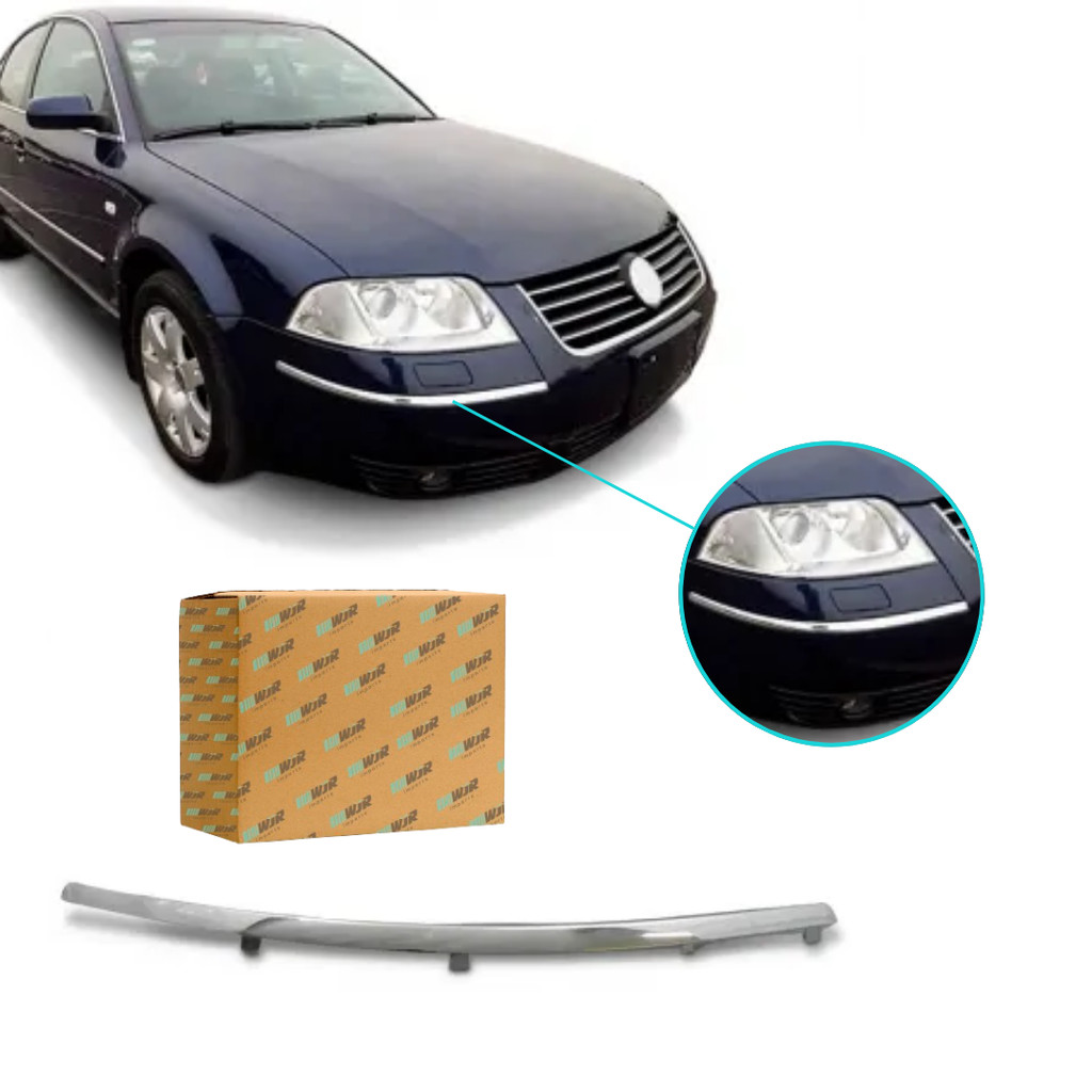 Friso Parachoque Direito Passat 2001 2002 2003 2004 2005 Cromado