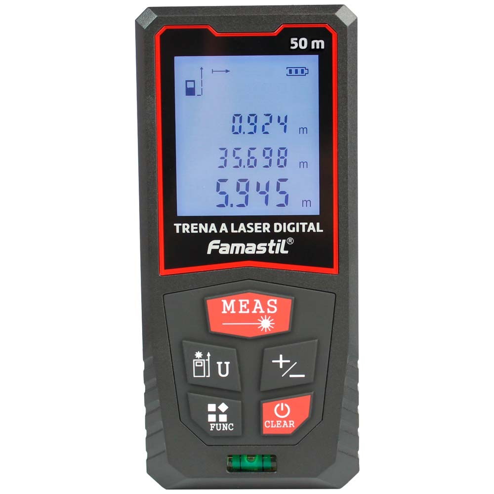 Trena Laser Digital Famastil 0,05 a 50 Metros Precisão 2mm Profissional Construção Arquitetura