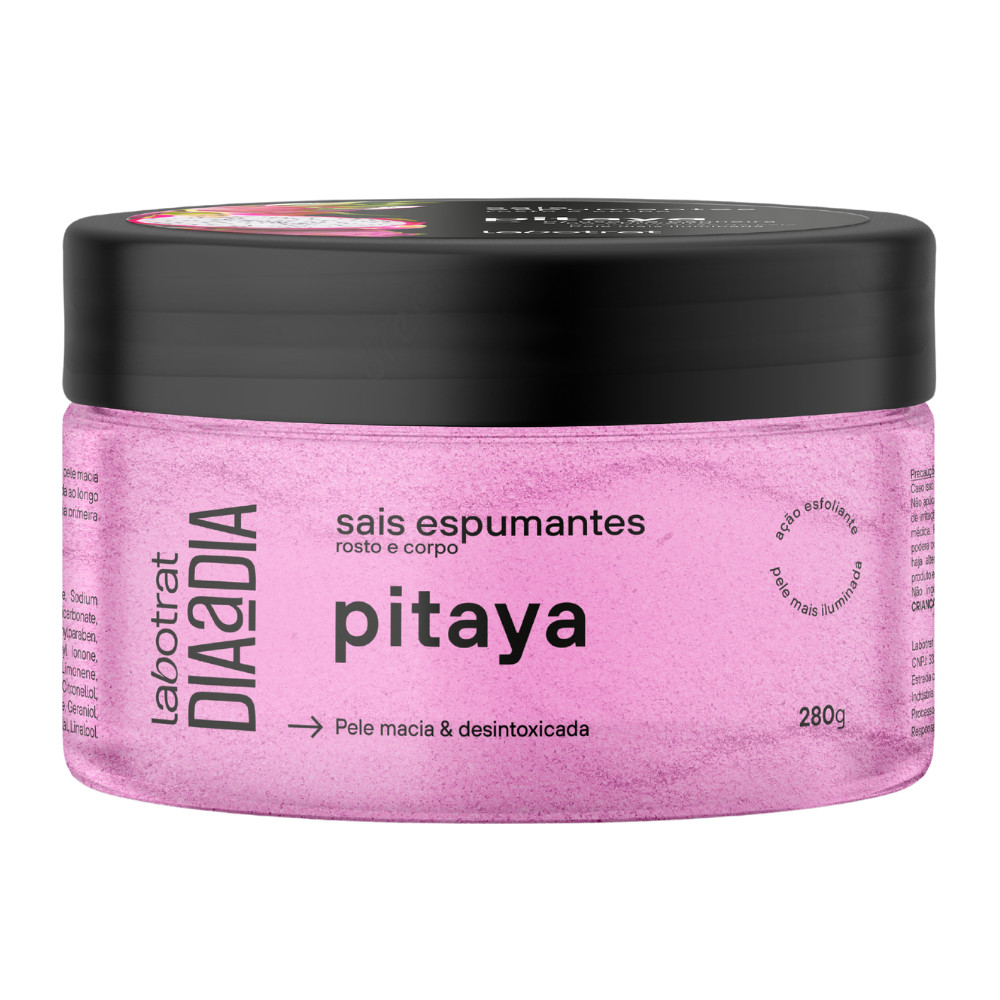 Sais de Banho Espumante Rosto e Corpo Pitaya Labotrat 280g em Oferta na Shopee