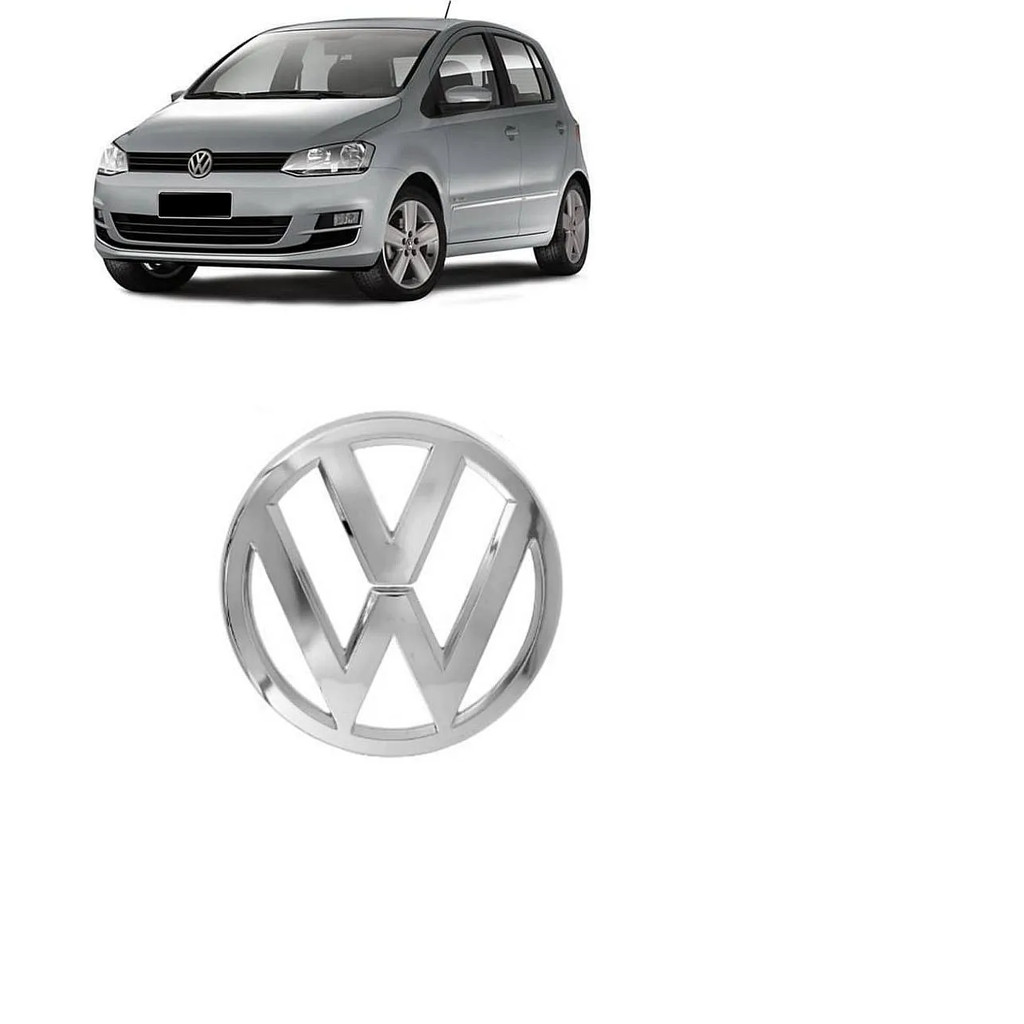 Emblema Grade Dianteiro Cromado Gol Voyage Saveiro Fox Polo em Oferta na Shopee