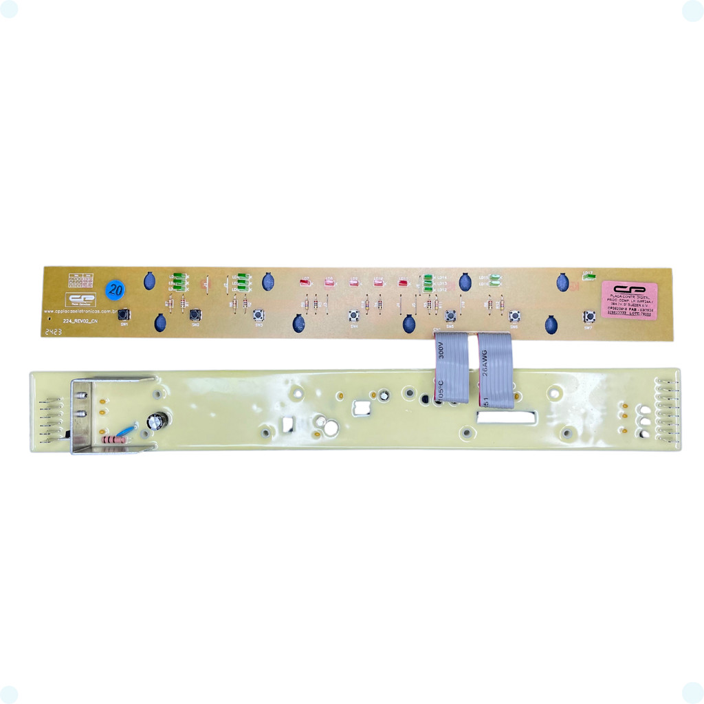 Placa Compatível Lavadora Brastemp BWF24A/08A 7kg S/ Buzzer