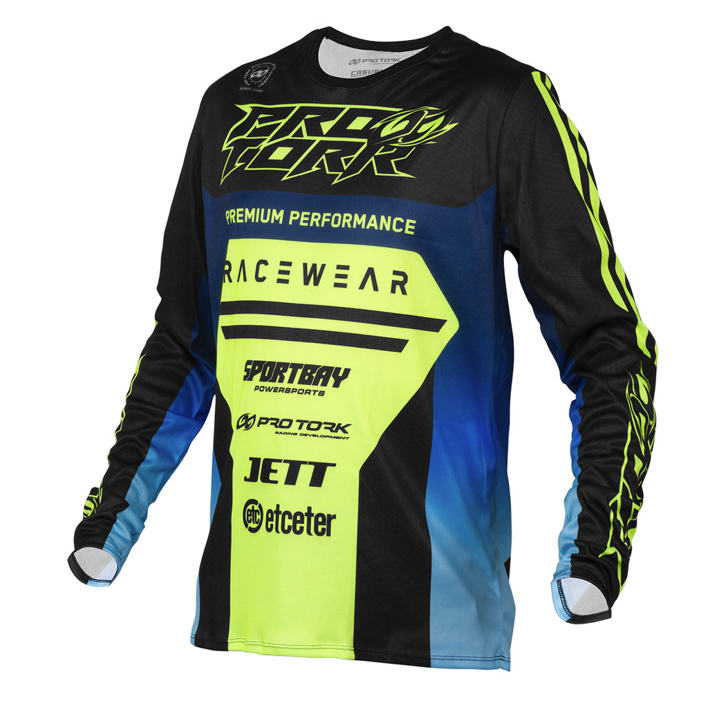 Camisa Motocross Adulto Pro Tork Brave Em Poliéster Gola Redonda em Oferta na Shopee