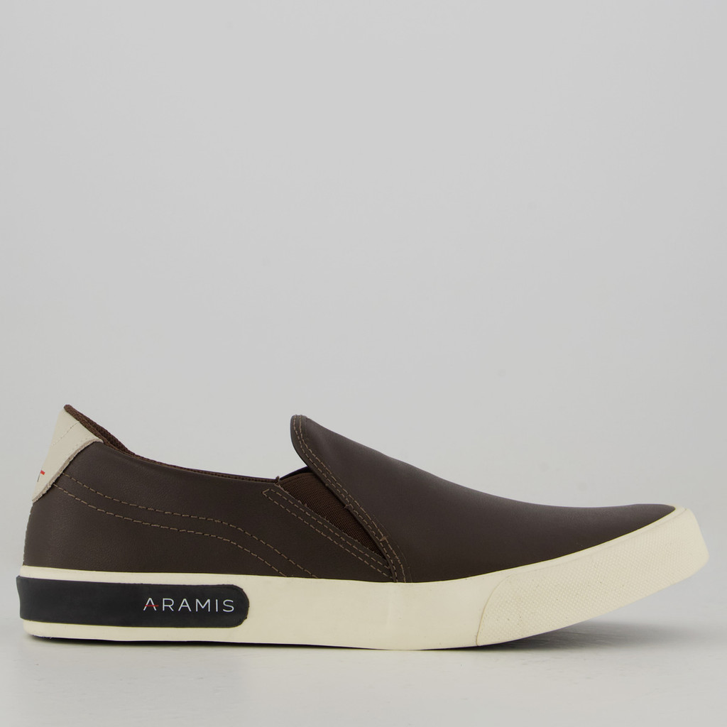 Tênis Aramis Stripe Slip On Marrom - Men Shoes